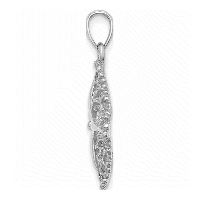 14K White Gold Filigree Starfish Pendant – view 3