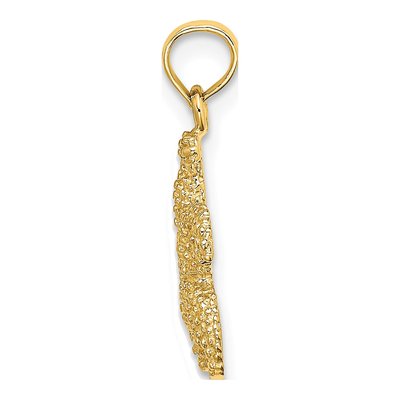 14K Yellow Gold Starfish Pendant – view 3