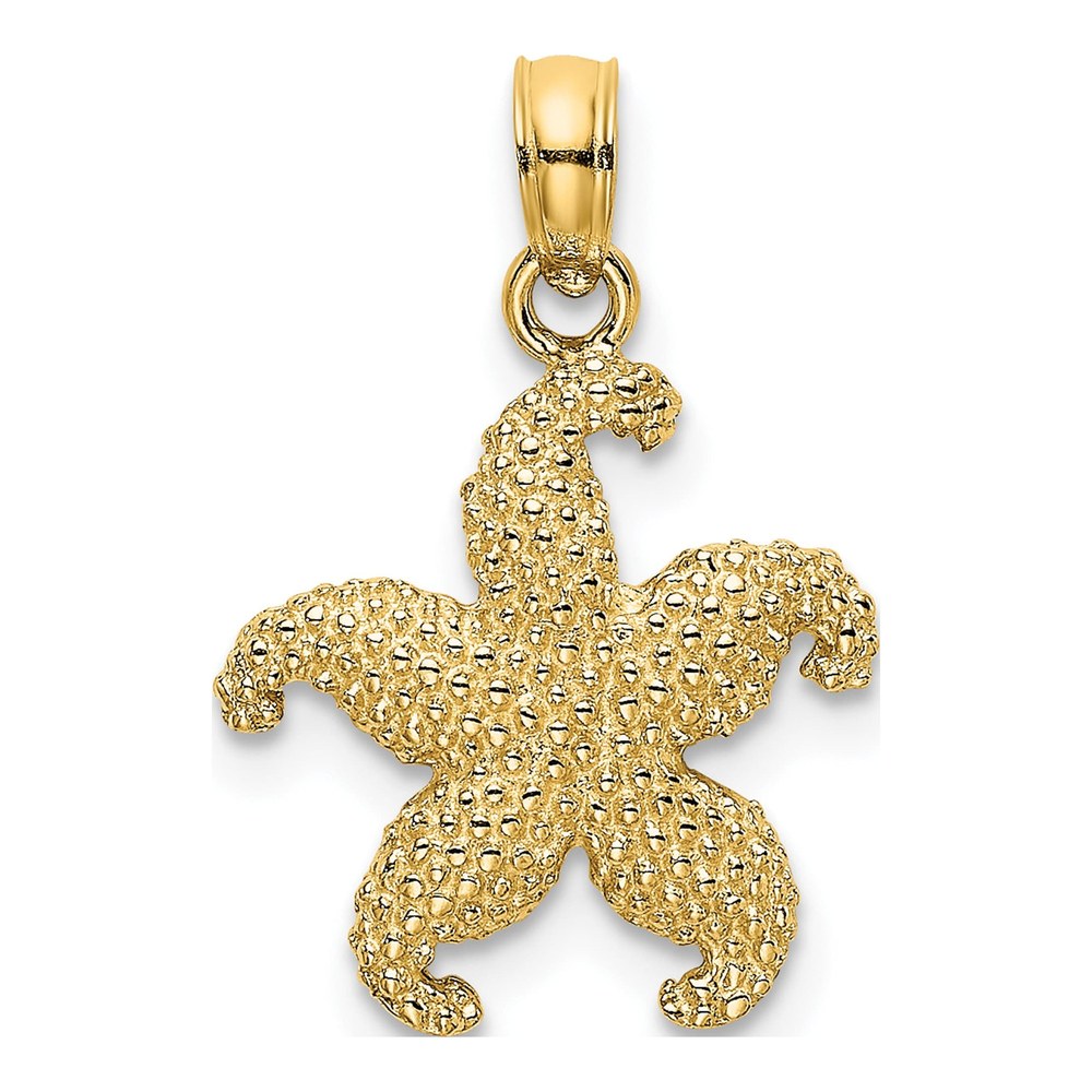 14K Yellow Gold Starfish Pendant