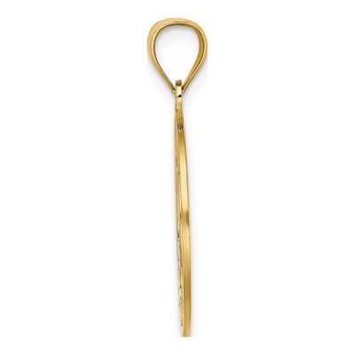 14K Yellow Gold Saint Thomas Dolphins Charm – view 3