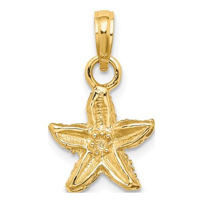14K Yellow Gold Starfish Pendant – view 5