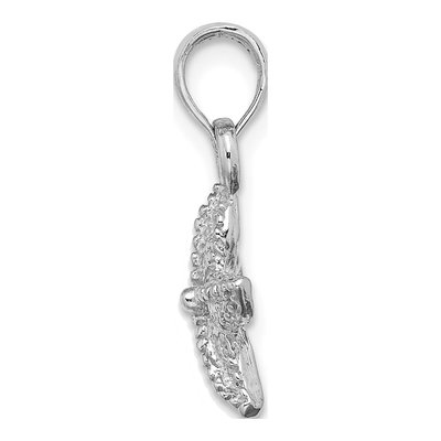 14K White Gold Starfish Pendant – view 3