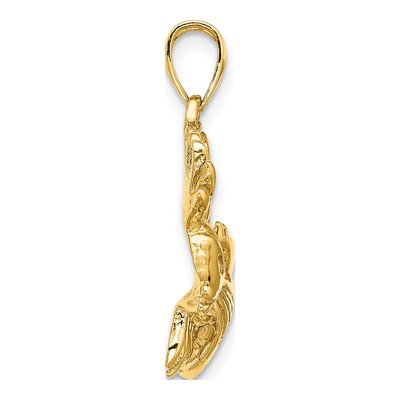 14K Yellow Gold Lion Fish Pendant – view 3