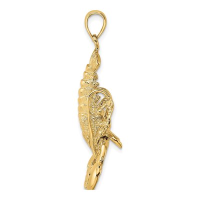 14K Yellow Gold Large Moveable Claws Pendant – view 3