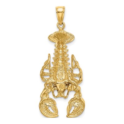 14K Yellow Gold Large Moveable Claws Pendant – view 4