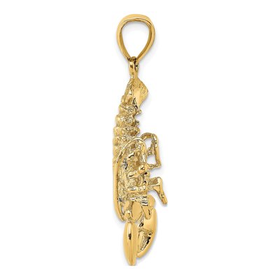 14K Yellow Gold Lobster Clasp with Moveable Claws – view 3
