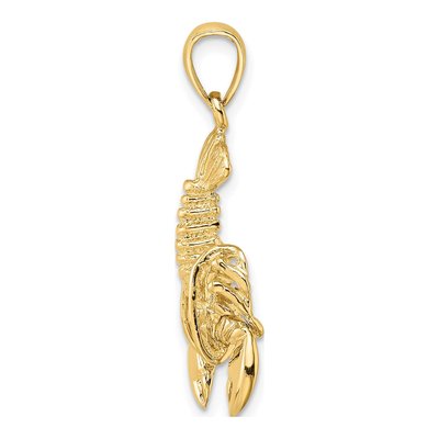 14K Yellow Gold Claw Pendant – view 3