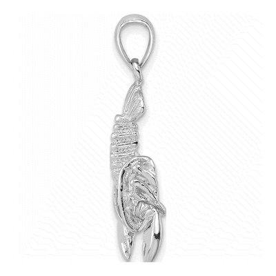 14K White Gold Claw Pendant – view 3