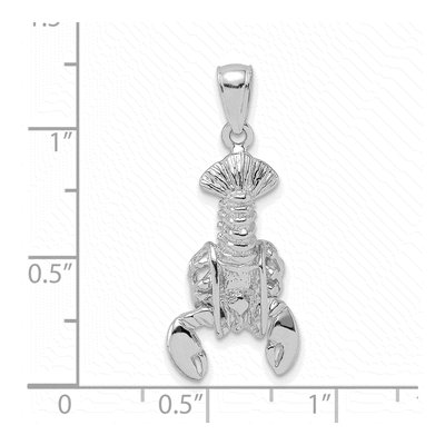 14K White Gold Claw Pendant – view 4