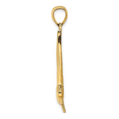 14K Yellow Gold Sailboat Charm – view 3
