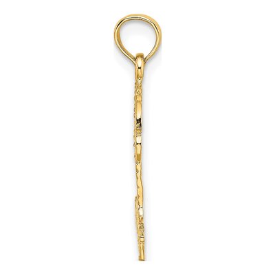 14K Yellow Gold Palm Tree Charm – view 3