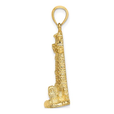 14K Yellow Gold Assateague Lighthouse Pendant – view 3