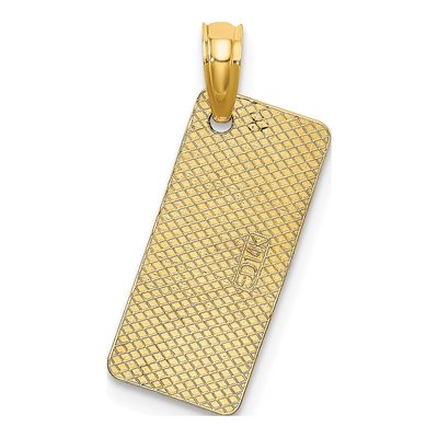 14K Yellow Gold Ft Myers Florida License Plate Charm – view 4
