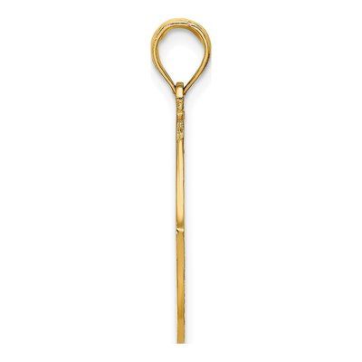 14K Yellow Gold Long Beach Island Dolphins Charm – view 3