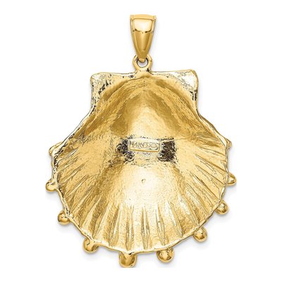 14K Yellow Gold Lion's Paw Shell Charm – view 5
