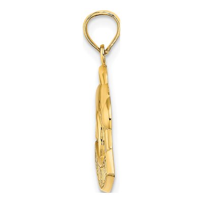 14K Yellow Gold Hawaii Dolphin Pendant – view 3