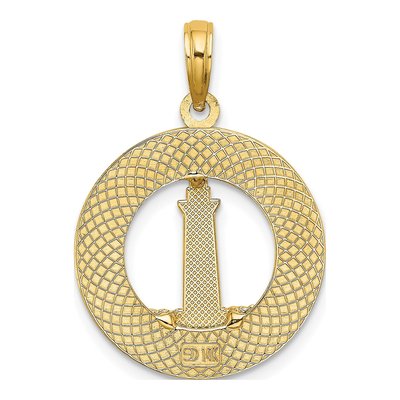 14K Yellow Gold Hilton Head Lighthouse Charm – view 5