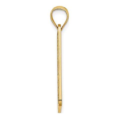 14K Yellow Gold Ocean City NJ License Plate Charm – view 3