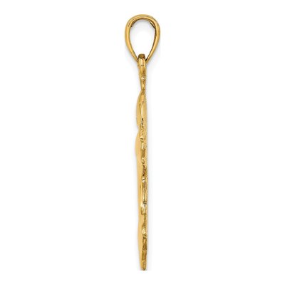 14K Yellow Gold Double Dolphins Pendant – view 3