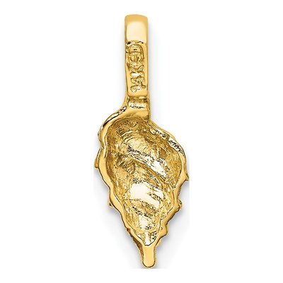 14K Yellow Gold Mini Conch Shell Charm – view 5