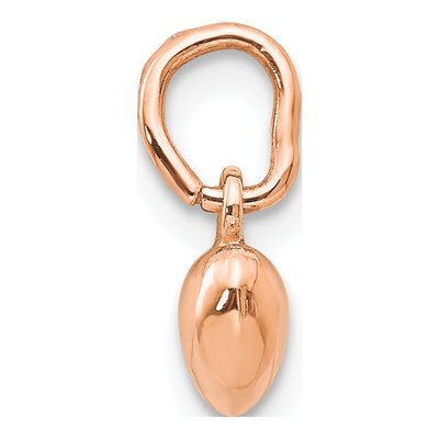 14K Rose Gold Puffed Heart Charm – view 3