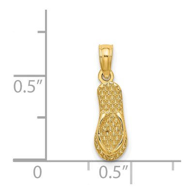 14K Yellow Gold LBI Flip-Flop Pendant – view 4