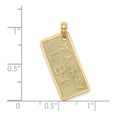 14K Yellow Gold NJ Long Beach Island Charm – view 4