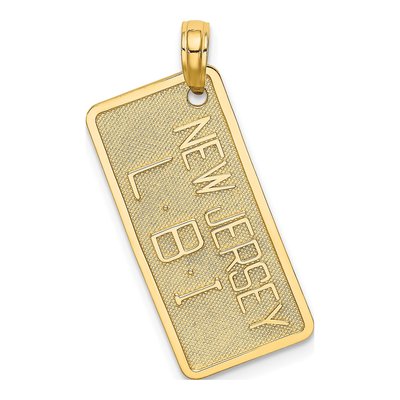 14K Yellow Gold NJ Long Beach Island Charm