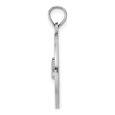 14K White Gold Charleston Bridge Pendant – view 3