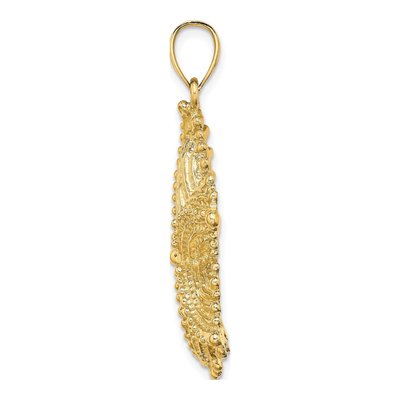 14K Yellow Gold Large Starfish Pendant – view 3