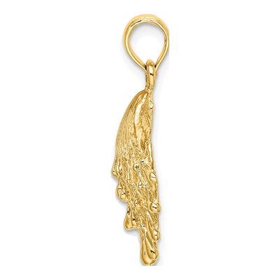 14K Yellow Gold Lion's Paw Shell Charm – view 3