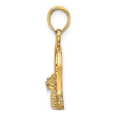 14K Yellow Gold Nantucket Basket Charm – view 3