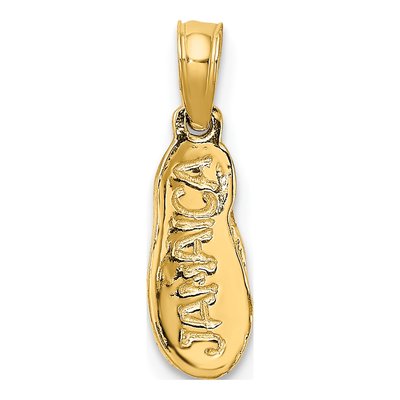 14K Yellow Gold Jamaica Flip-Flop Charm – view 4