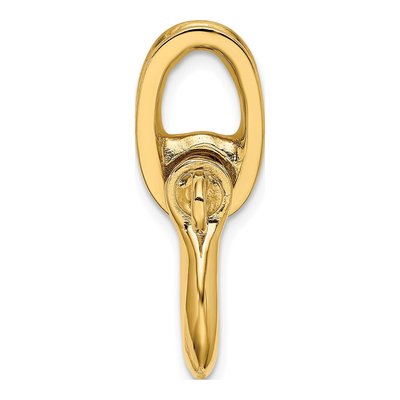14K Yellow Gold 3-D Medium Shackle Link Charm – view 3