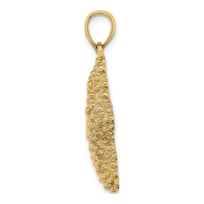 14K Yellow Gold Textured Starfish Pendant – view 3