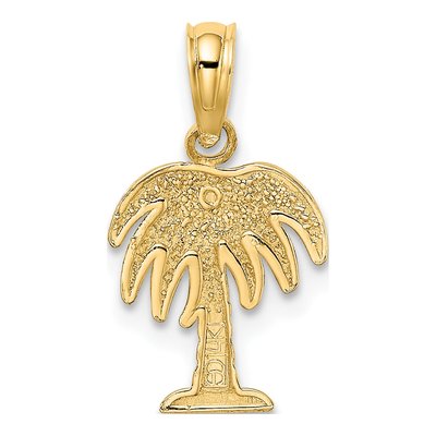14K Yellow Gold Charleston Palm Tree Charm – view 5
