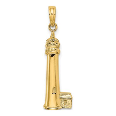 14K Yellow Gold Cape May Lighthouse Charm