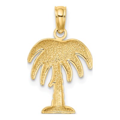 14K Yellow Gold Charleston Palm Tree Charm – view 5