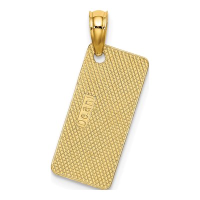 14K Yellow Gold Ocean City NJ License Plate Charm – view 5