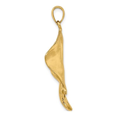14K Yellow Gold Large Stingray Pendant – view 3
