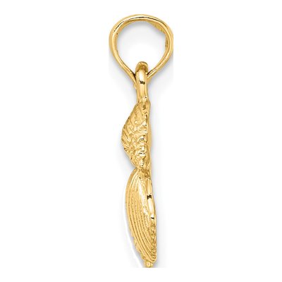 14K Yellow Gold Four Shell Cluster Pendant – view 3
