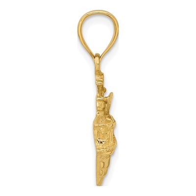 14K Yellow Gold Fishing Boat Charm – view 3