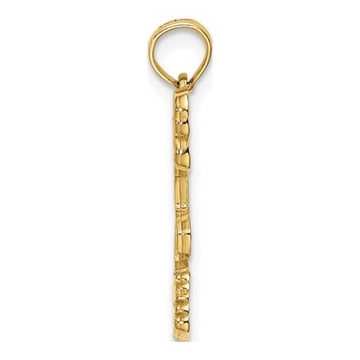 14K Yellow Gold Turks Caicos Flamingo Charm – view 3