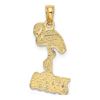 14K Yellow Gold Turks Caicos Flamingo Charm – view 5
