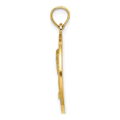 14K Yellow Gold Palm Tree Pendant – view 3