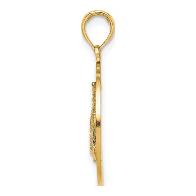 14K Yellow Gold Block Island Lighthouse Charm – view 3