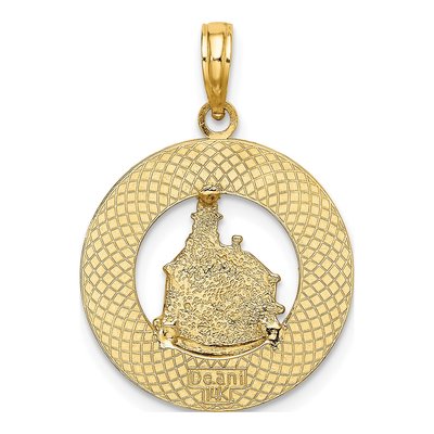 14K Yellow Gold Block Island Lighthouse Charm – view 5