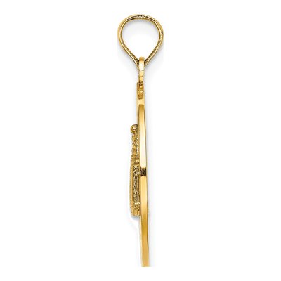 14K Yellow Gold Block Island RI Lighthouse Charm – view 3