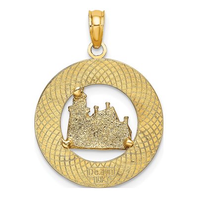 14K Yellow Gold Block Island RI Lighthouse Charm – view 5