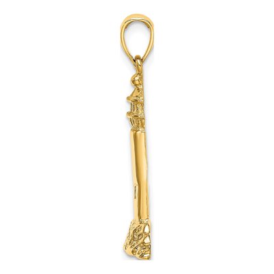 14K Yellow Gold Lighthouse Pendant – view 3